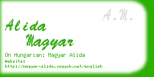 alida magyar business card